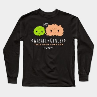 Wasabi and Ginger Together Forever Kawaii Best Friends Long Sleeve T-Shirt